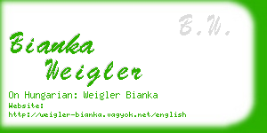 bianka weigler business card